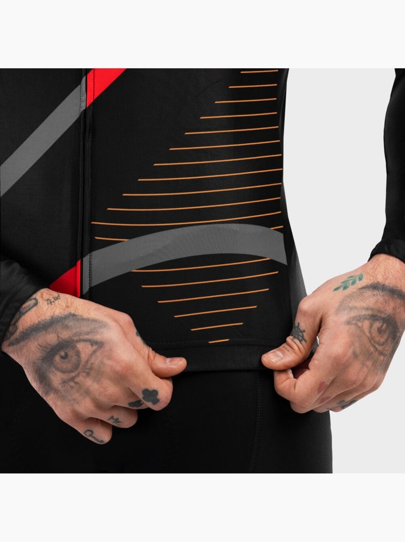 Maillot vélo manches longues homme cyclisme homme m2 arizona Noir - Kiabi