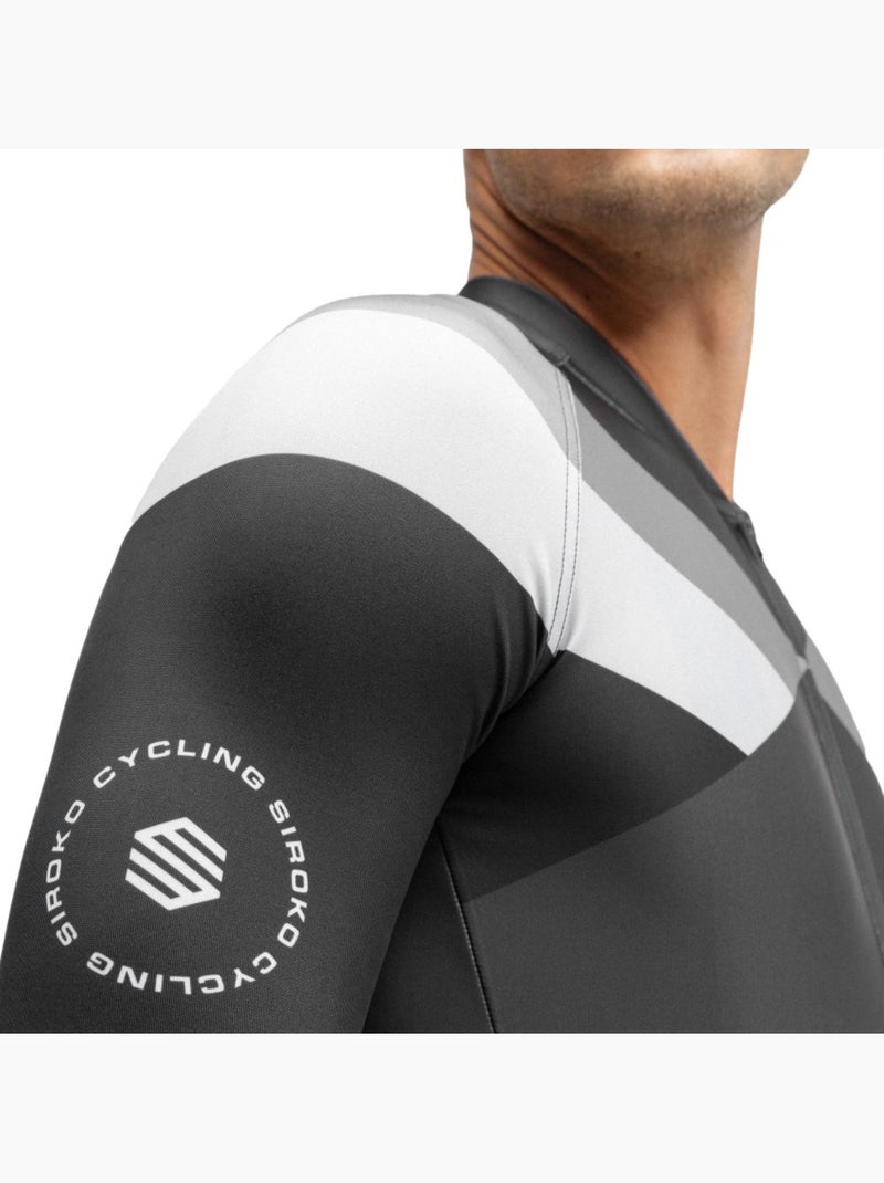 Maillot vélo manches longues homme cyclisme homme m2 falzarego Noir - Kiabi