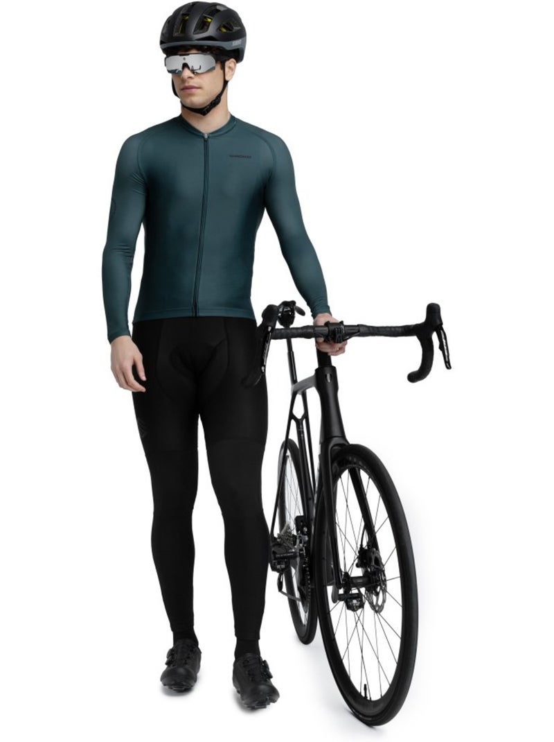 Maillot vélo manches longues homme cyclisme homme m2 gravel Vert foncé - Kiabi