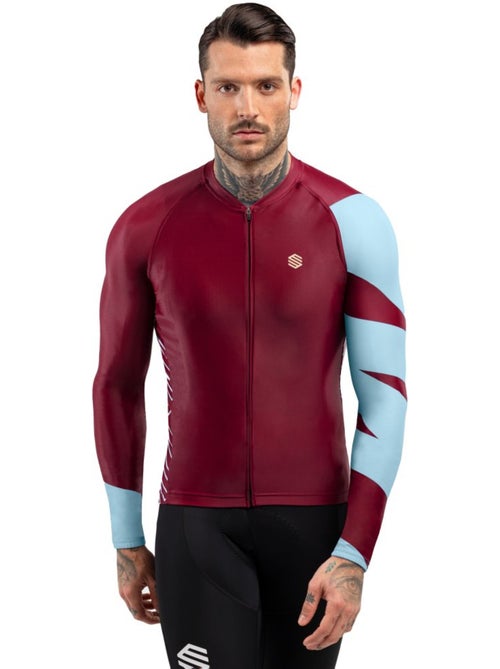 Maillot vélo manches longues homme cyclisme homme m2 road trip - Kiabi