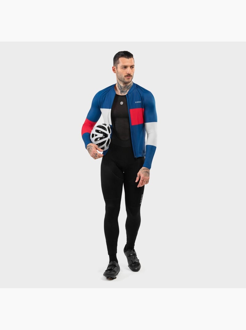 Maillot vélo manches longues homme cyclisme homme m2 vezzana Bleu - Kiabi