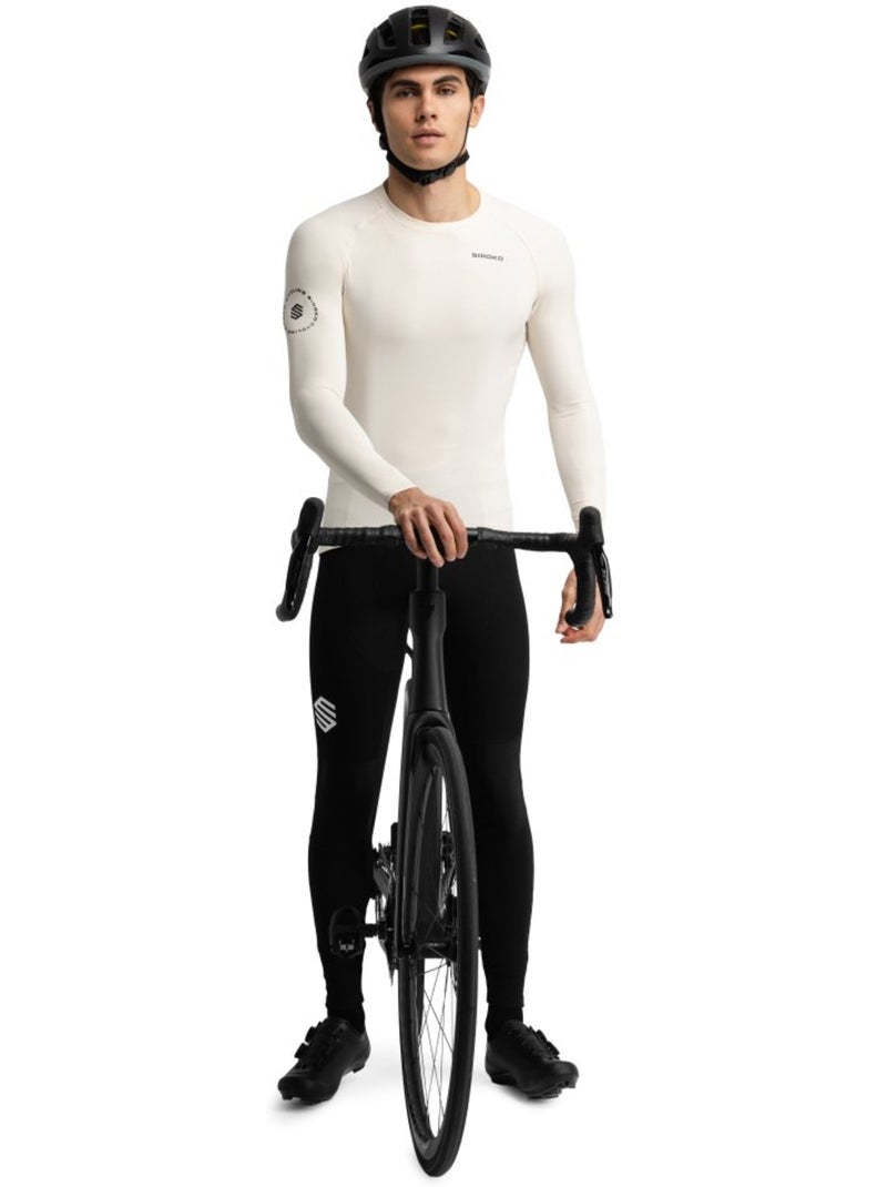 Maillot vélo manches longues sans zip homme homme m9 scanuppia Beige - Kiabi