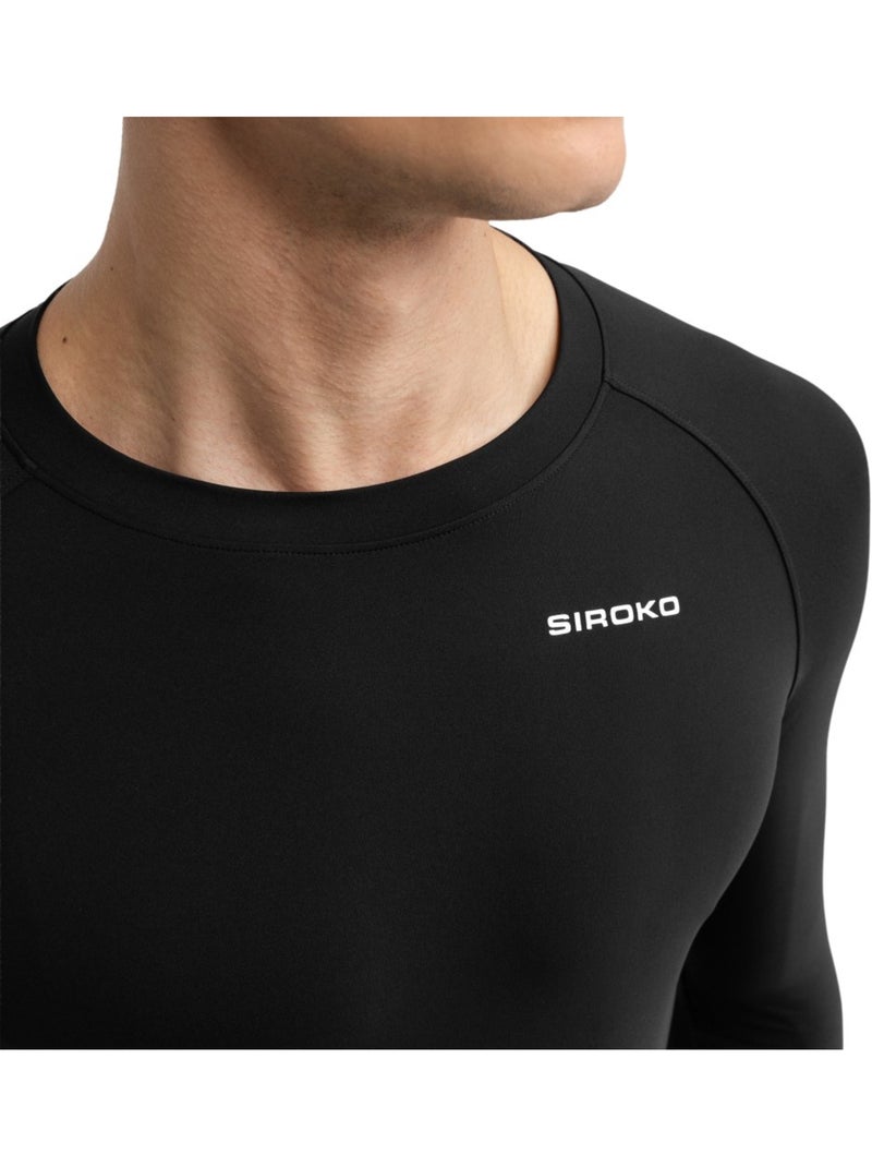 Maillot vélo manches longues sans zip homme homme m9 scanuppia Noir - Kiabi