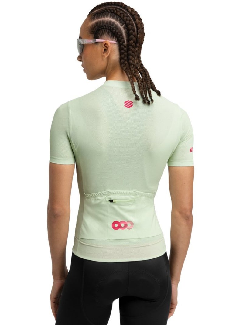 Maillot vélo mesh manches courtes femme cyclisme femme m8 syntony Vert - Kiabi