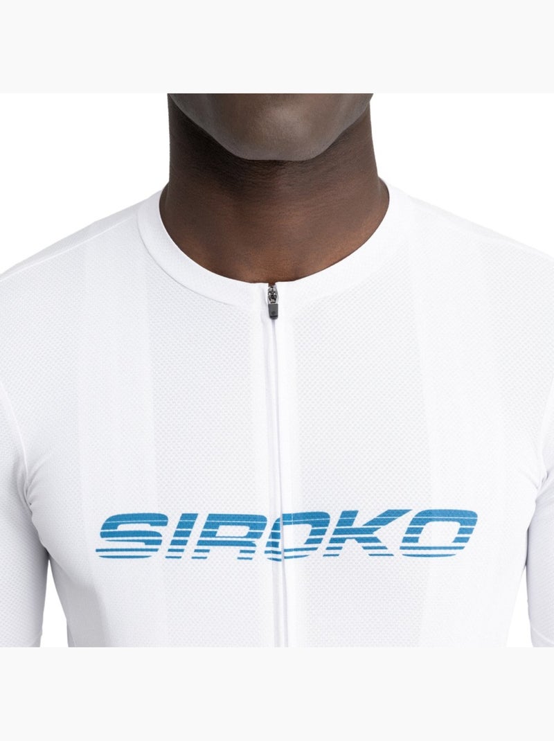 Maillot vélo mesh manches courtes homme cyclisme homme m8 inertia Blanc - Kiabi