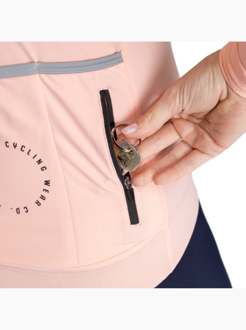Maillot vélo thermique femme cyclisme femme srx m4 danseuse Peche - Kiabi