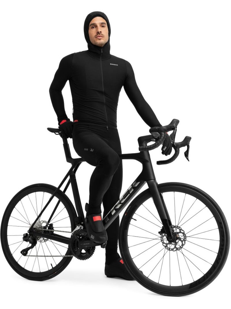 Maillot vélo thermique hiver à capuche homme homme dw valdres Noir - Kiabi