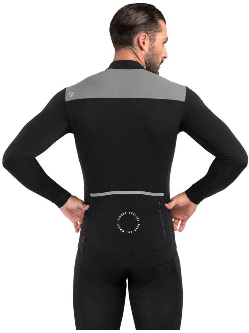 Maillot vélo thermique homme cyclisme homme srx m4 fleet moss Noir - Kiabi