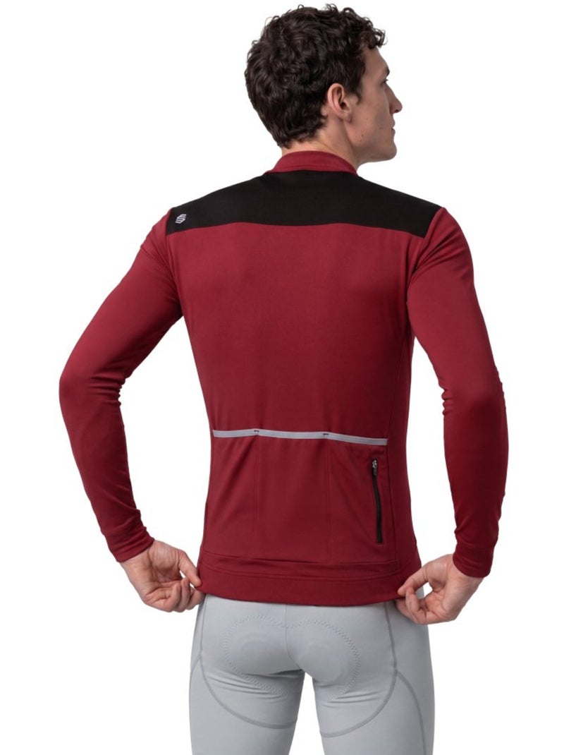 Maillot vélo thermique homme cyclisme homme srx m4 grupetto Rouge - Kiabi