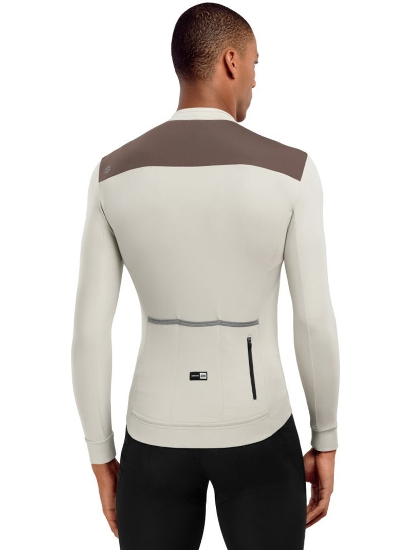 Maillot vélo thermique homme cyclisme homme srx m4 sandhill Beige - Kiabi