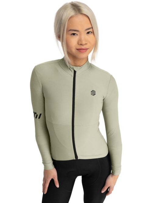 Maillot vélo thermique manches longues femme cyclisme femme m7 erbe - Kiabi