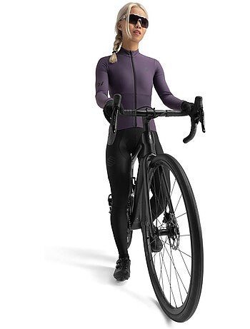 Maillot vélo thermique manches longues femme cyclisme femme m7 trueba