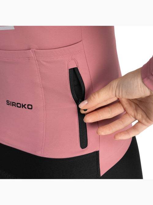 Maillot vélo thermique manches longues femme cyclisme femme m7 tuscany - Kiabi