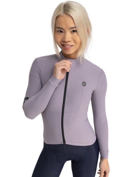Maillot vélo thermique manches longues femme cyclisme femme m7 vivione - Kiabi