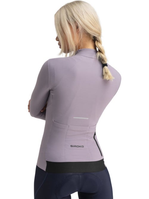 Maillot vélo thermique manches longues femme cyclisme femme m7 vivione - Kiabi