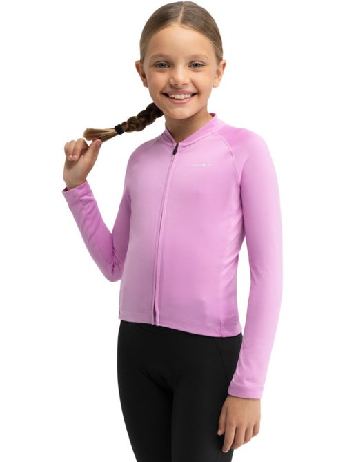 Maillot vélo thermique manches longues fille cyclisme enfants k-core-g whip pin - Kiabi Maillot vélo thermique manches longues fille cyclisme enfants k-core-g whip pin - Kiabi