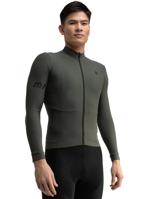 Maillot vélo thermique manches longues homme cyclisme homme m7 spinacia - Kiabi