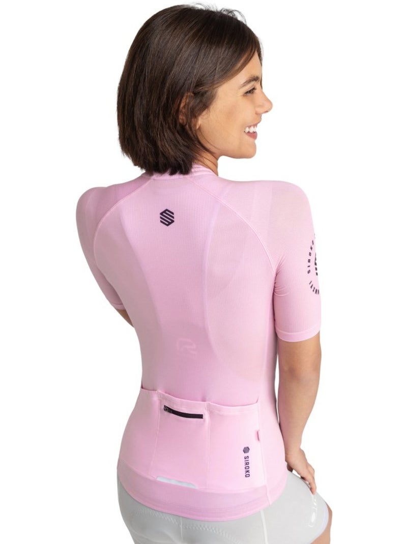 Maillot vélo ultraléger femme cyclisme femme m3 colmar Rose - Kiabi