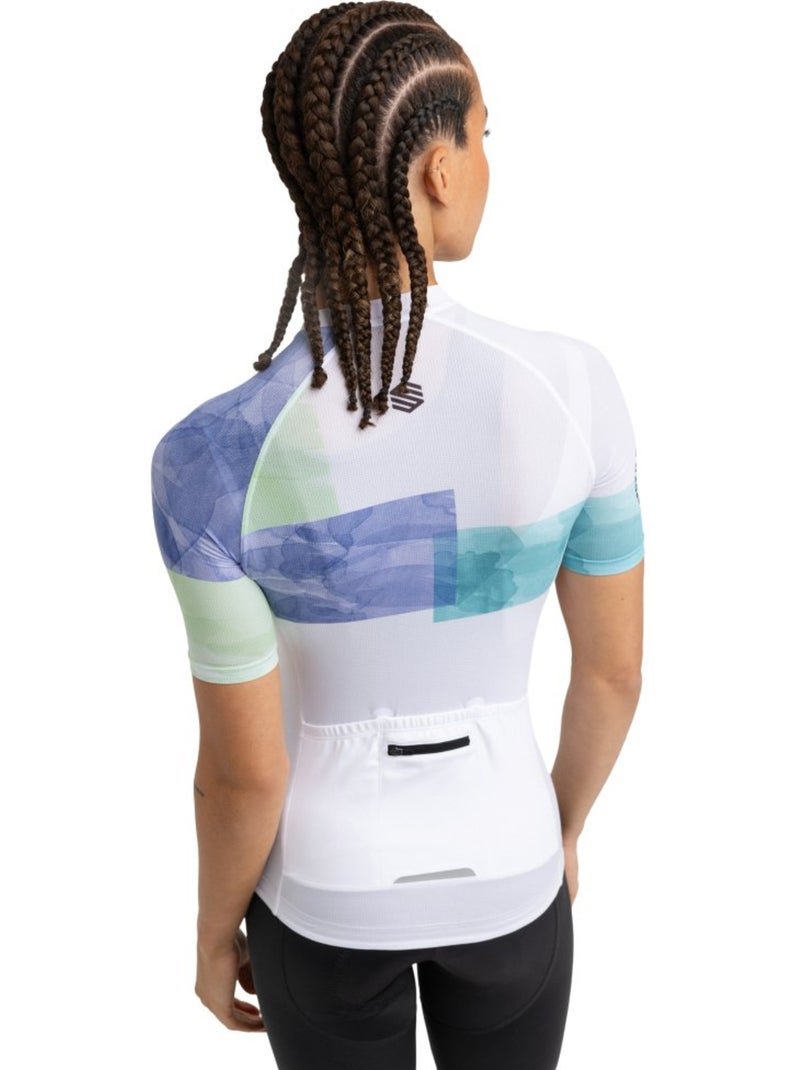 Maillot vélo ultraléger femme cyclisme femme m3 eclat Blanc - Kiabi