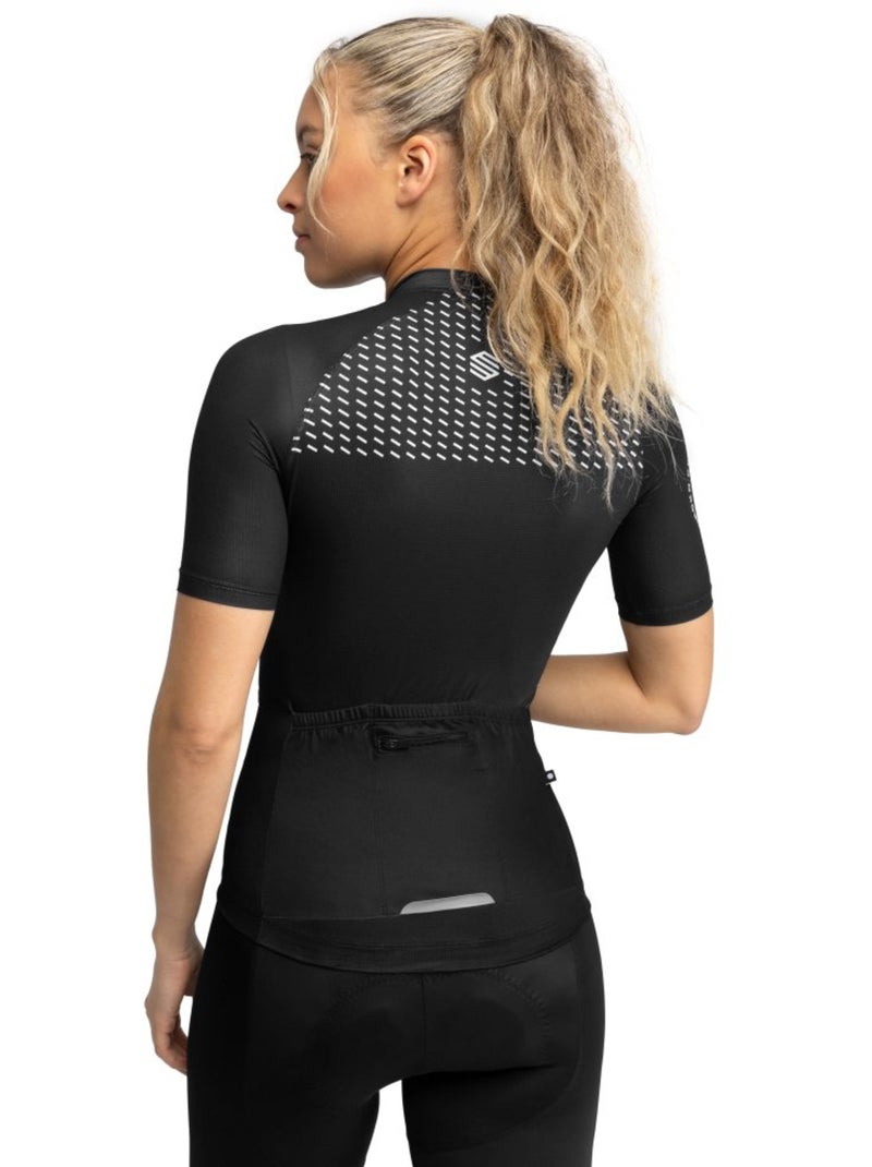 Maillot vélo ultraléger femme cyclisme femme m3 milano Noir - Kiabi