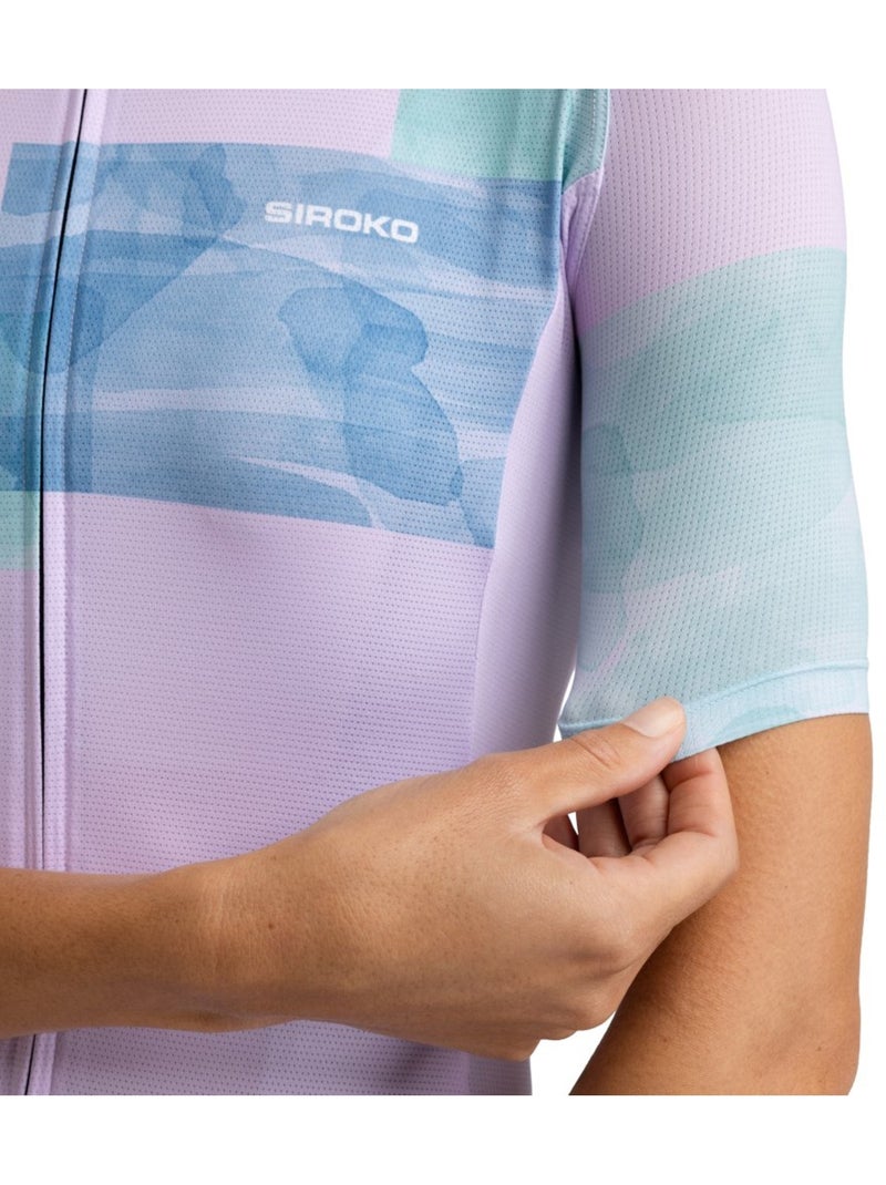 Maillot vélo ultraléger femme cyclisme femme m3 radiant Violet - Kiabi