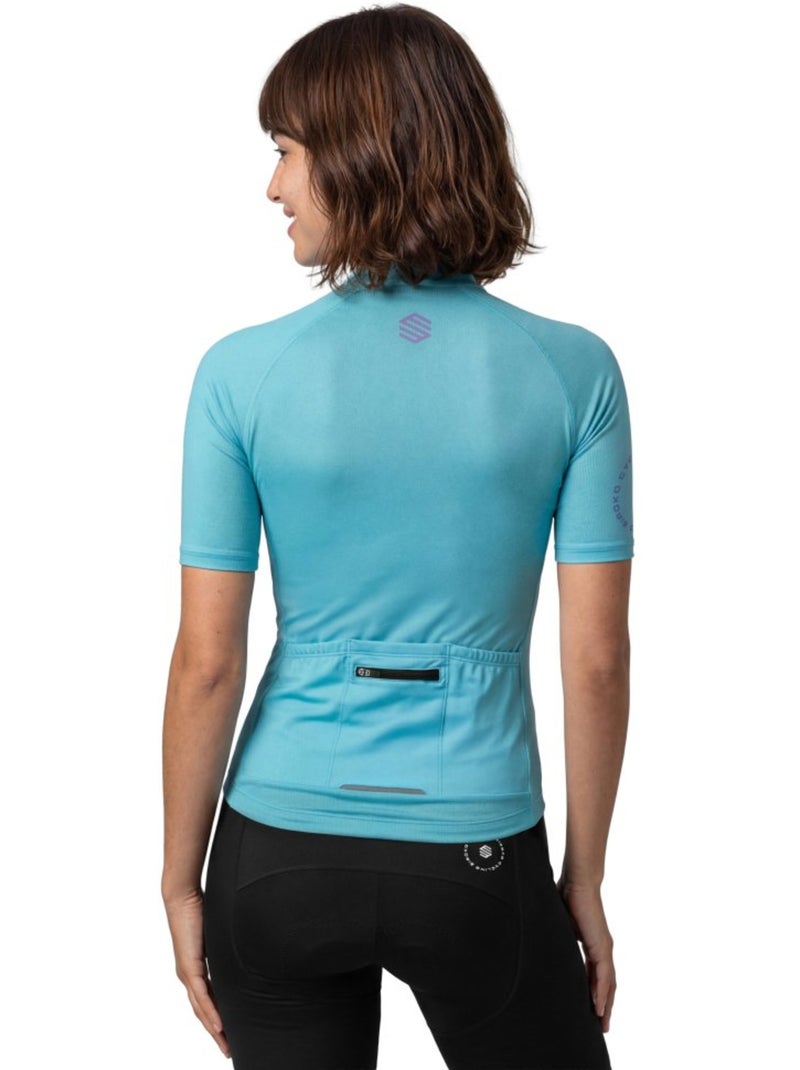 Maillot vélo ultraléger femme cyclisme femme m3-w nrc Bleu - Kiabi