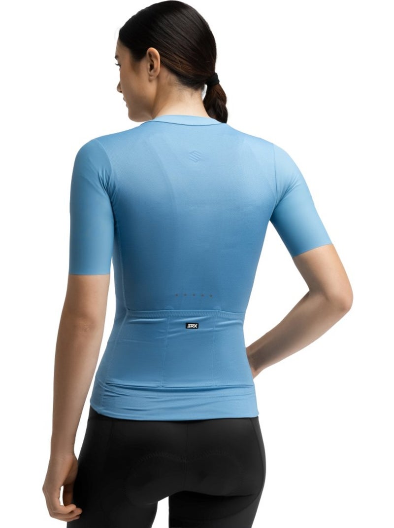 Maillot vélo ultraléger femme cyclisme femme srx baldy-w Bleu - Kiabi
