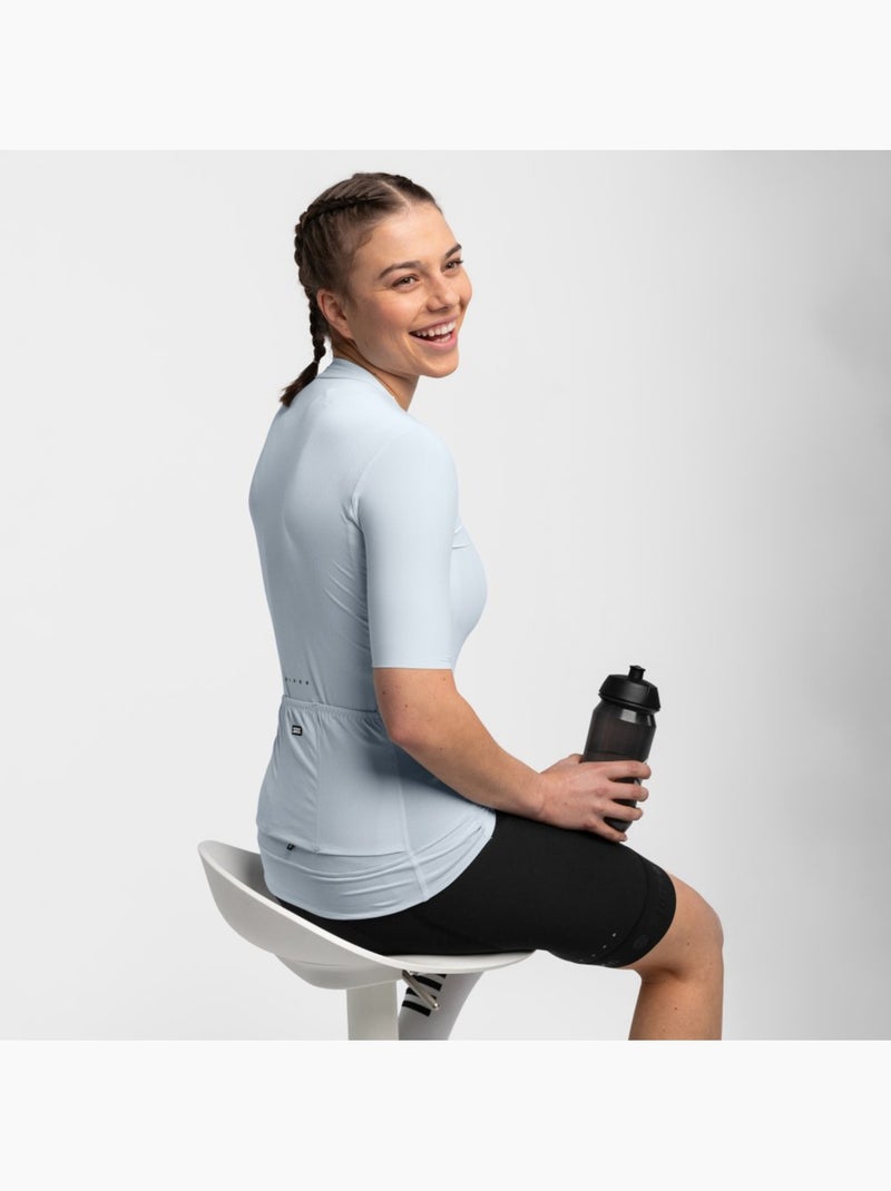 Maillot vélo ultraléger femme cyclisme femme srx costa Bleu clair - Kiabi