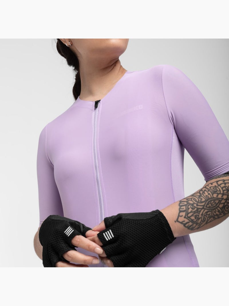 Maillot vélo ultraléger femme cyclisme femme srx nébula Mauve - Kiabi