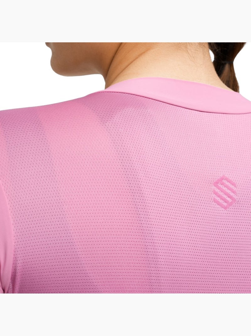 Maillot vélo ultraléger femme cyclisme femme srx silvretta-w Rose - Kiabi