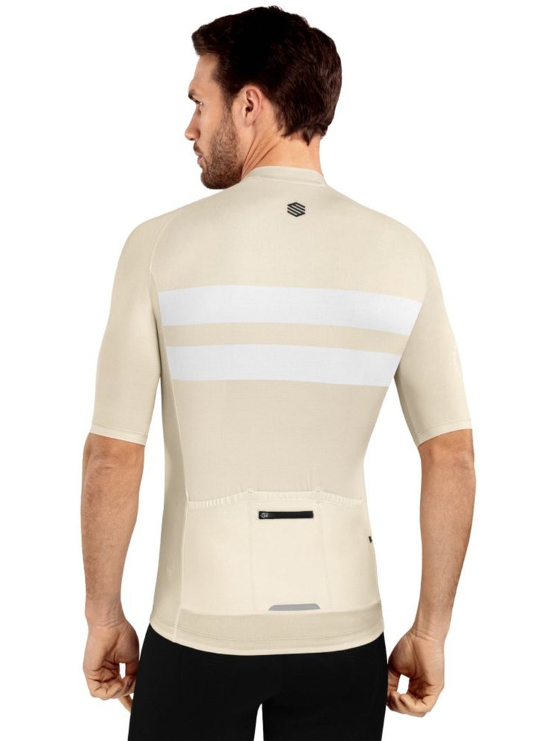 Maillot vélo ultraléger homme cyclisme homme m3 swift Beige - Kiabi
