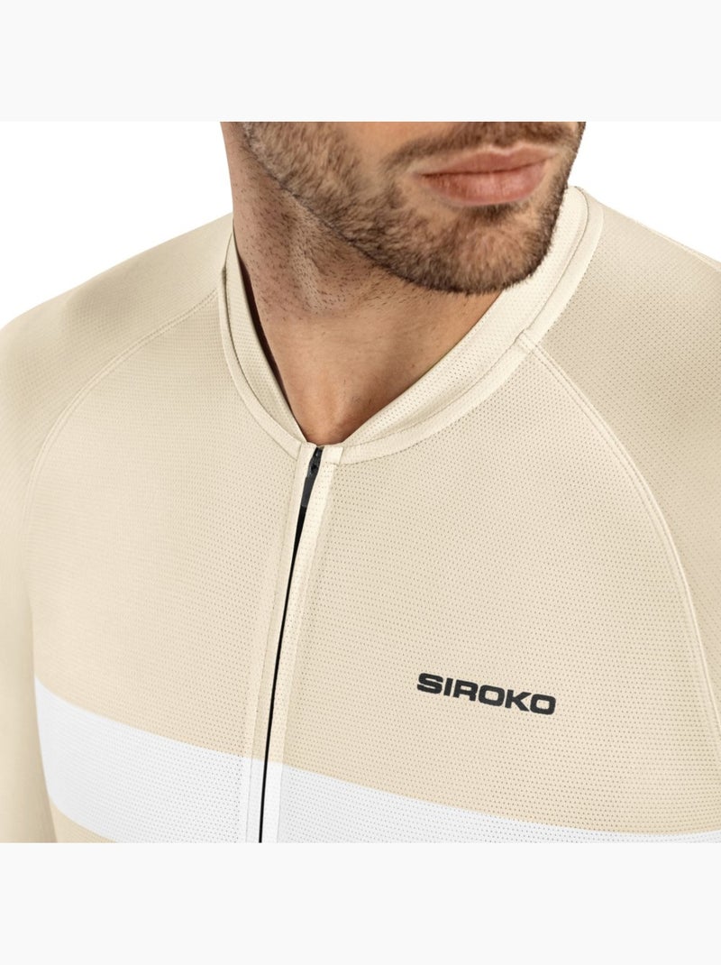 Maillot vélo ultraléger homme cyclisme homme m3 swift Beige - Kiabi