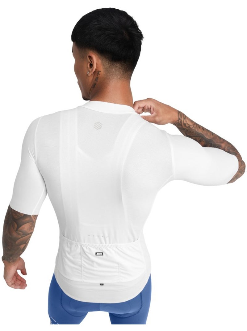 Maillot vélo ultraléger homme cyclisme homme srx ardiden Blanc - Kiabi