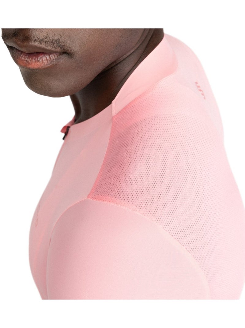 Maillot vélo ultraléger homme cyclisme homme srx pista Rose - Kiabi