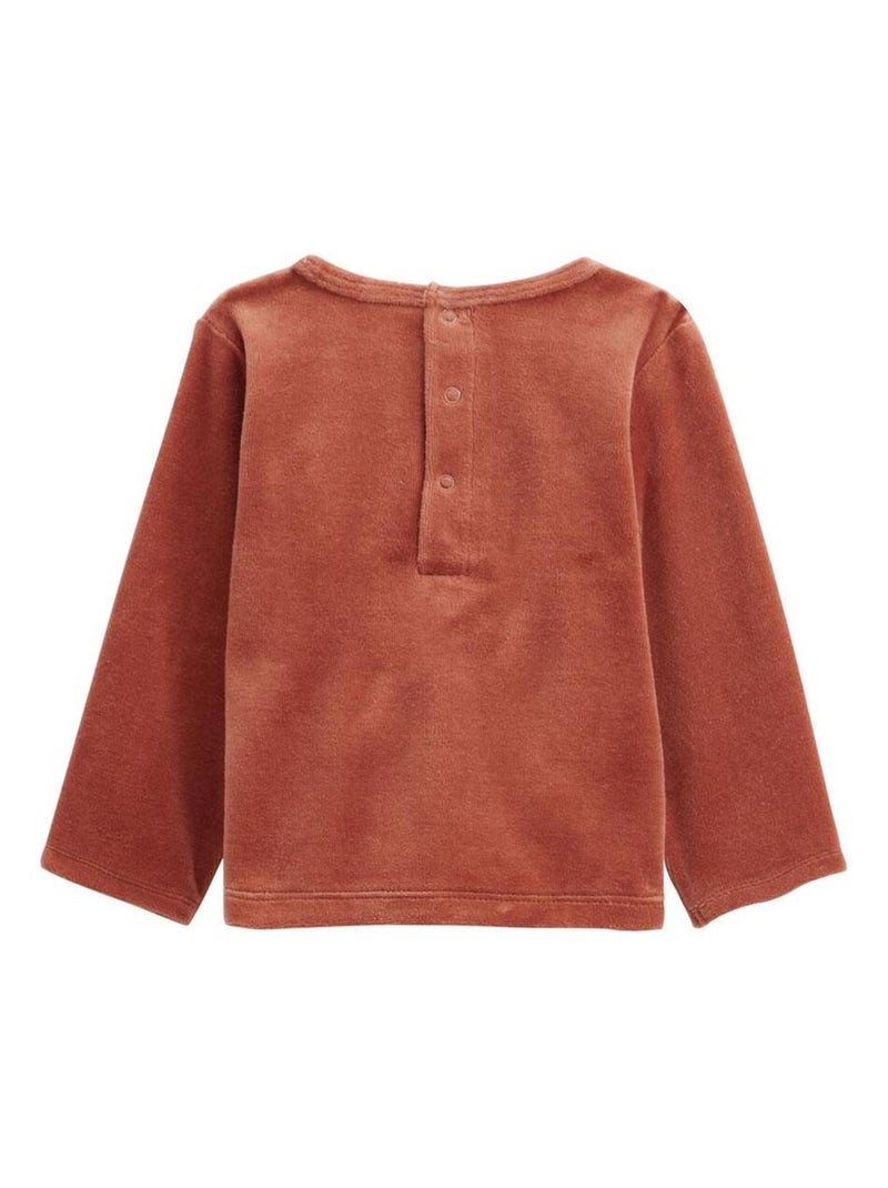 Maloueg 2-delige velours kinderpyjama Bruin - Kiabi