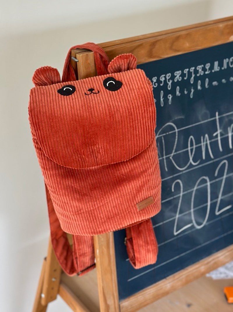 Maloueg corduroy kinderrugzak Bruin - Kiabi