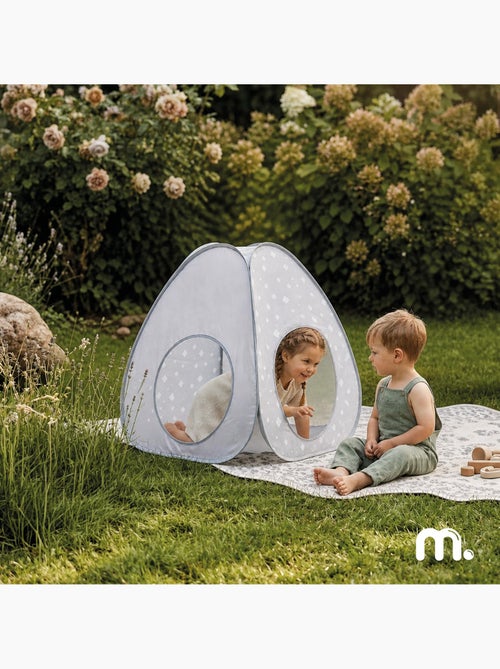 Mamabrum 2-in-1 pop-up speeltent voor kinderen vanaf 3 jaar – tipi en kruiptunnel, grijs en wit - Kiabi Mamabrum 2-in-1 pop-up speeltent voor kinderen vanaf 3 jaar – tipi en kruiptunnel, grijs en wit - Kiabi
