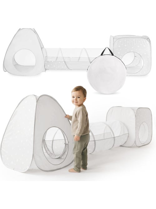 Mamabrum 3-in-1 pop-up speeltent voor kinderen vanaf 3 jaar – speeltent, speelkubus en kruiptunnel - Kiabi Mamabrum 3-in-1 pop-up speeltent voor kinderen vanaf 3 jaar – speeltent, speelkubus en kruiptunnel - Kiabi