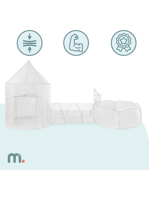 Mamabrum 3-in-1 speeltent voor kinderen vanaf 3 jaar – speeltent, ballenbak en kruiptunnel - Kiabi Mamabrum 3-in-1 speeltent voor kinderen vanaf 3 jaar – speeltent, ballenbak en kruiptunnel - Kiabi