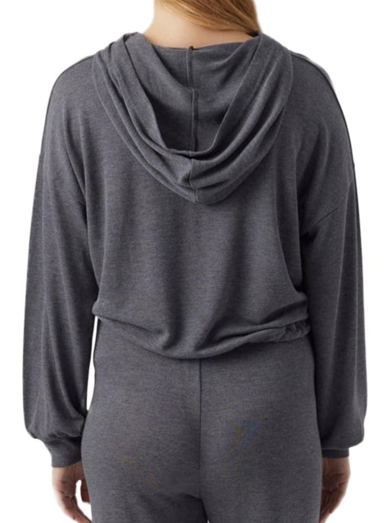 Mamalicious Cassie Grijze Dames Hoodie Marineblauw - Kiabi