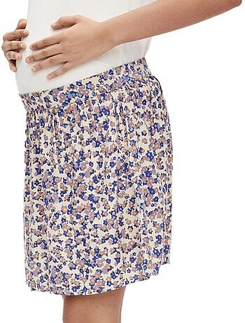 Mamalicious celia dames rok beige/paars