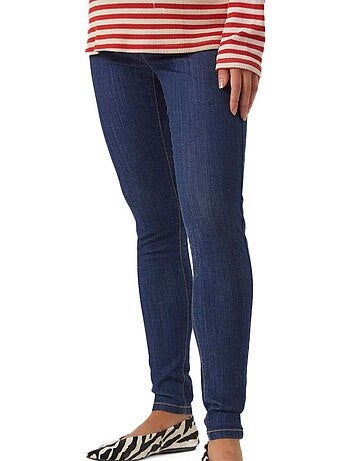Mamalicious cilia skinny jeans donkerblauw dames