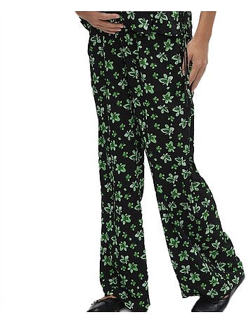 Mamalicious ellinor zwarte/groene zwangerschapsbroek voor dames