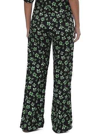Mamalicious ellinor zwarte/groene zwangerschapsbroek voor dames