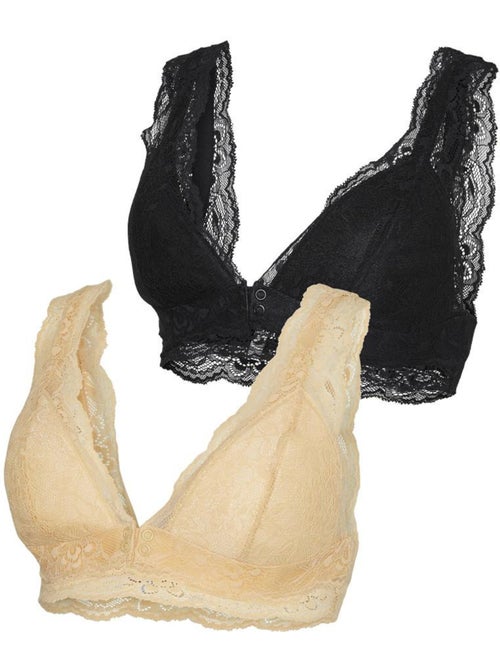Mamalicious Enia Zwangerschapsbeha 2-Pack Oranje/Zwart - Kiabi Mamalicious Enia Zwangerschapsbeha 2-Pack Oranje/Zwart - Kiabi