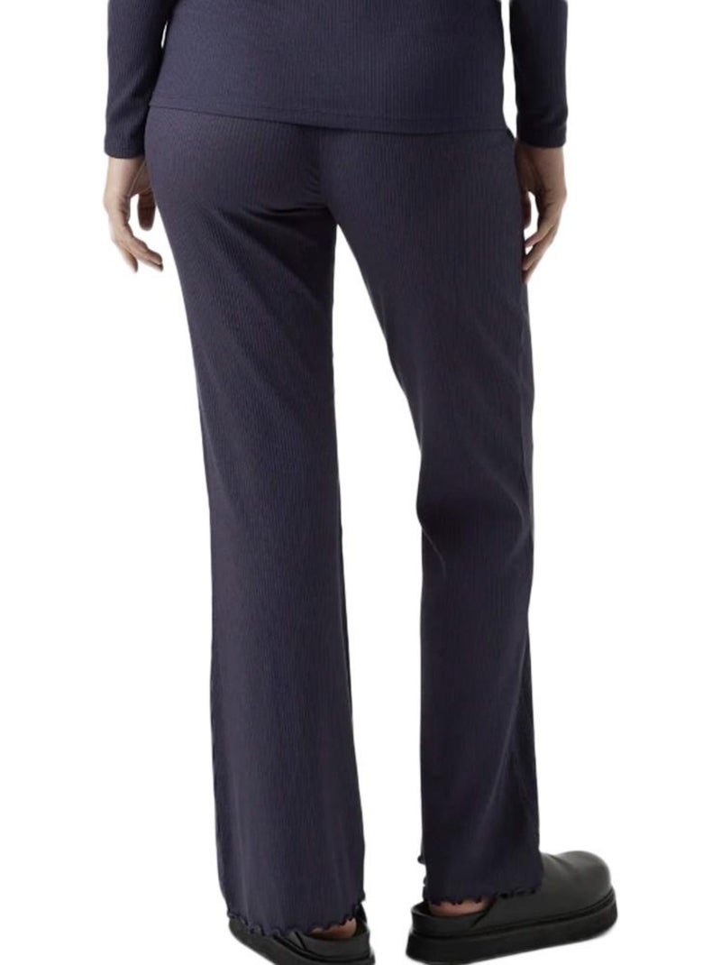 Mamalicious flared legging voor dames - marineblauw Marineblauw - Kiabi