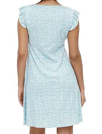Mamalicious flora zwangerschapsjurk blauw voor dames