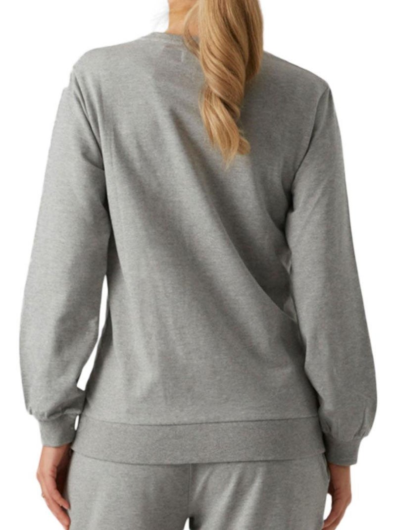 Mamalicious Grijze Zwangerschapstrui voor Dames - Comfortabele Hoodie Zilvergrijs - Kiabi