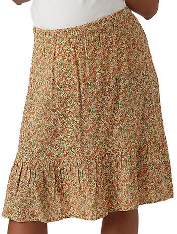 Mamalicious hattie dames zwangerschapsrok groen/roze