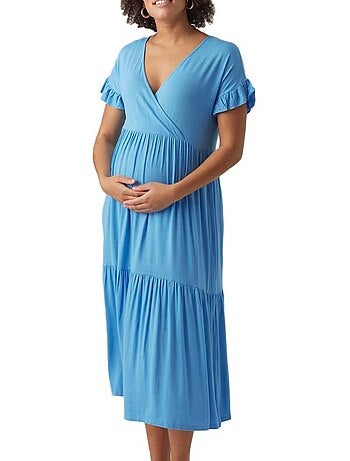 Mamalicious helen voedingsjurk blauw voor dames